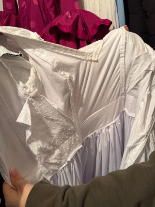 Traje de flamenca blanco