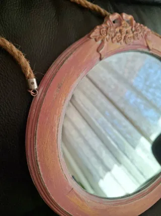 Espejo Shabby Pink&Gold