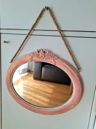 Espejo Shabby Pink&Gold