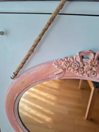 Espejo Shabby Pink&Gold