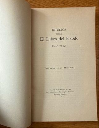 Estudios sobre los libros del Pentateuco 1923-1953