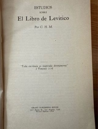 Estudios sobre los libros del Pentateuco 1923-1953