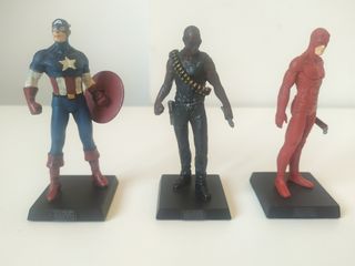 Lote 17 figuras plomo marvel
