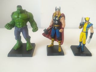 Lote 17 figuras plomo marvel