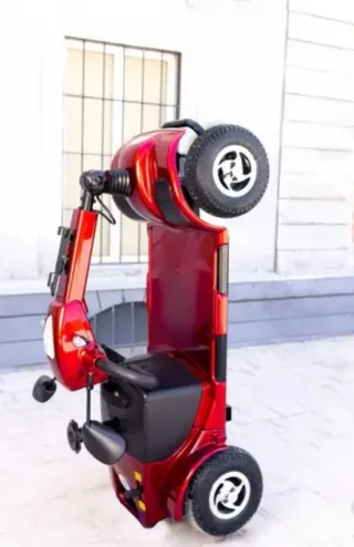 Scooter para mayores, rojo