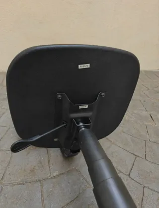 Silla de escritorio infantil naranja con ruedas