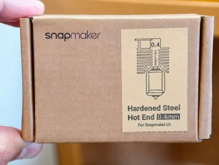 Snapmaker U1 Hot End 0.4 Acero endurecido boquilla