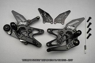 Estriberas retrasadas STREET TRIPLE 675 2013 2017