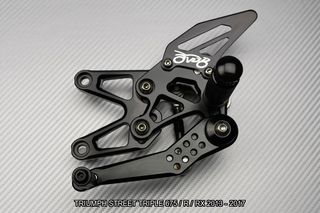 Estriberas retrasadas STREET TRIPLE 675 2013 2017