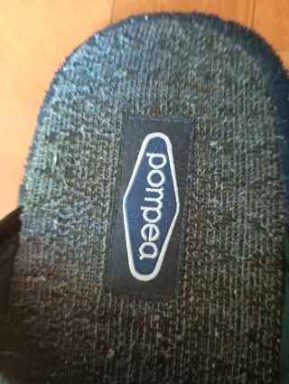 Pantofole uomo Pompea blu/grigie