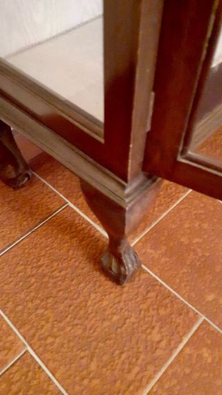 Vetrina inizio '900 in legno e vetro