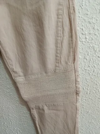 Jeans Biker Slim Beige Bershka