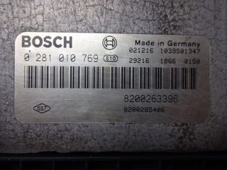 Centralita del motor Renault megane 0281010769 8200263396 8200285406