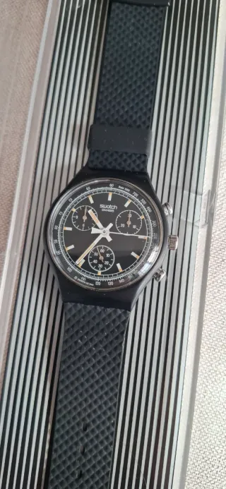 Orologio Swatch Cronografo Nero