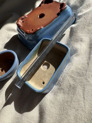 Pack 3 Macetas Bonsái Cerámica