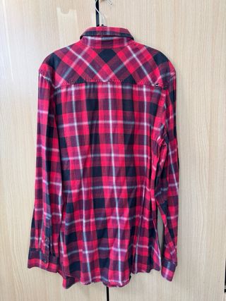 Camisa Huxley cuadros roja y negra Talla M