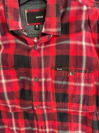 Camisa Huxley cuadros roja y negra Talla M