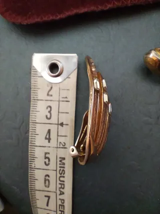 Orecchini clip vintage anni '70 oro