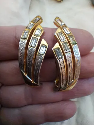 Orecchini clip vintage anni '70 oro