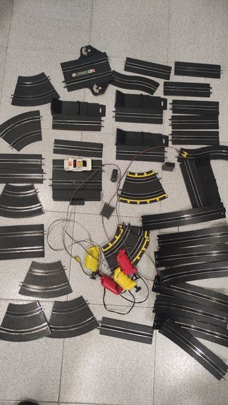 Lote piezas y coche Scalextric
