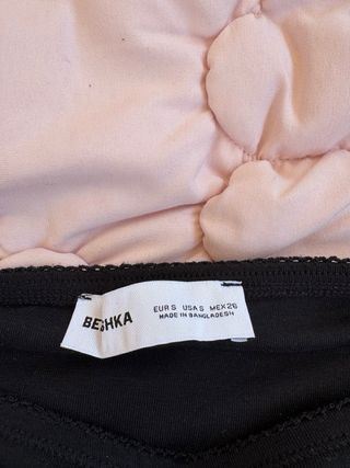 Falda larga negra con fruncido