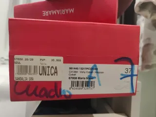 Tacones azules cuadros talla 37