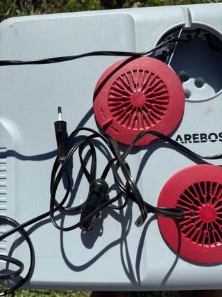 Nevera Portátil AREBOS 56,1 cm Gris/Blanco