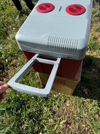 Nevera Portátil AREBOS 56,1 cm Gris/Blanco