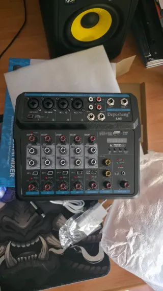 Mesa Mezclas Depusheng Musical Mini Mixer