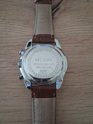 Orologio di Lusso MEGIR Marrone e Argento