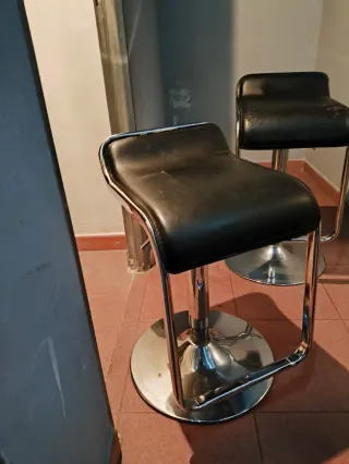 Taburetes de cocina negro ajustable