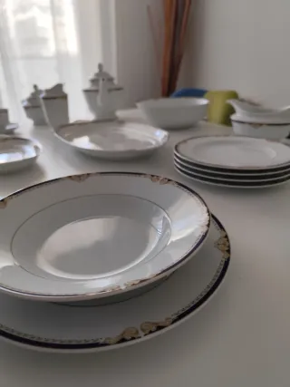 Vajilla Capeans Porcelana + Juego Café