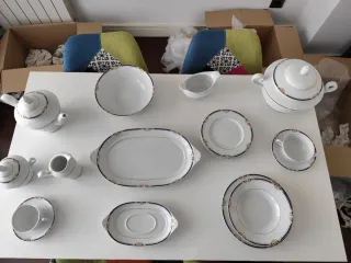 Vajilla Capeans Porcelana + Juego Café