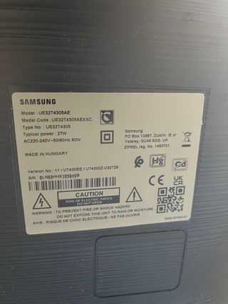 TV Samsung LED 32 Negra