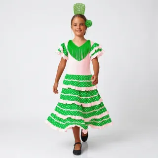 Vestido Flamenca Niña Tallas 1-12 años - Sevillana
