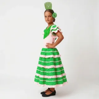 Vestido Flamenca Niña Tallas 1-12 años - Sevillana