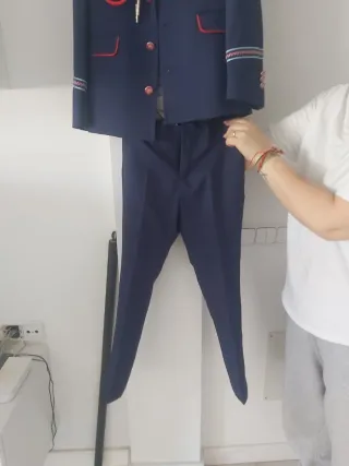 Traje Comunión Niño Azul y Rojo