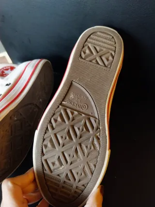 Zapatillas Converse Talla 35 Rosas y Blancas