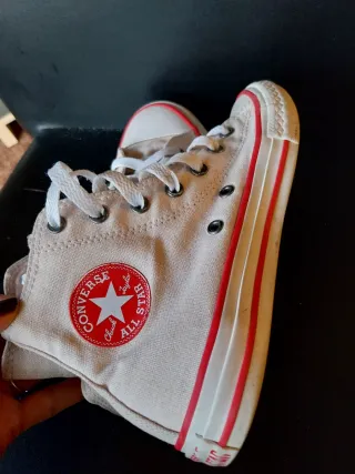 Zapatillas Converse Talla 35 Rosas y Blancas