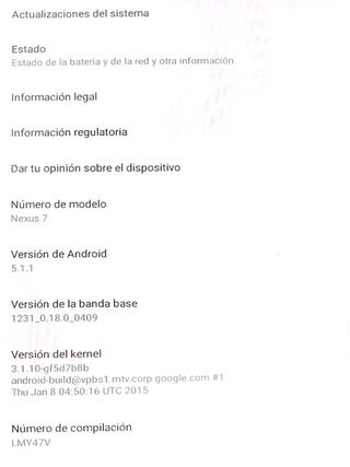 Tablet Asus Nexus 7 (2012) Negra