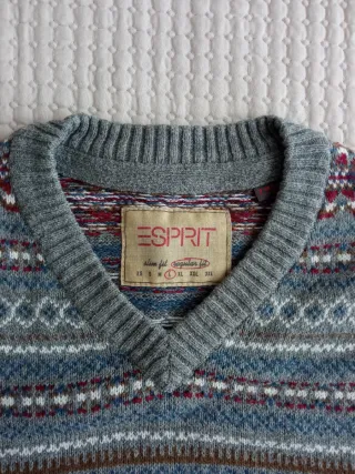 Jersey Esprit cuello en pico Talla L