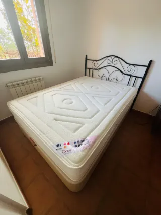 Canapé de matrimonio polipiel beige