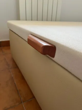 Canapé de matrimonio polipiel beige