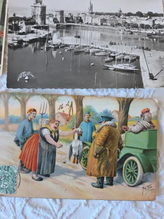 Lote de postales antiguas