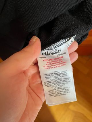 Sudadera Ellesse Negra con Logo