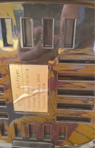 Freidora de aire negra