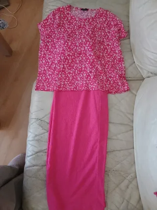 Conjunto Top y Pantalon Estampado Floral