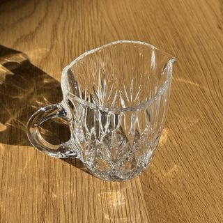 Jarra de cristal vintage (para crema o leche)