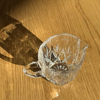 Jarra de cristal vintage (para crema o leche)