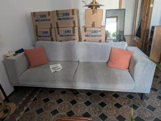 Sofá Nockeby 3 plazas gris